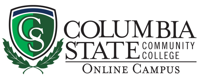 Columbia State shield with words Online Campus