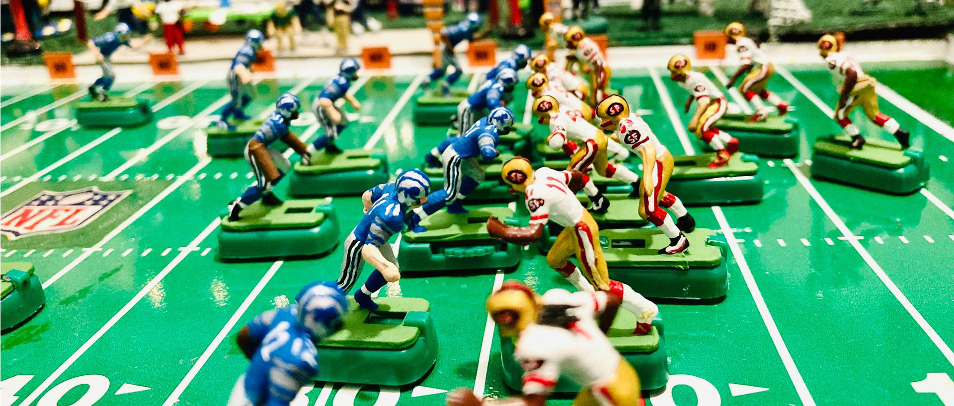 electric football board with players