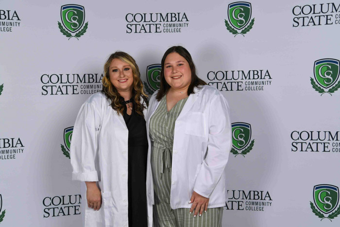 Pictured (left to right) Lawrence County graduates Kaliegh Hopper and Abigail Hansonr.