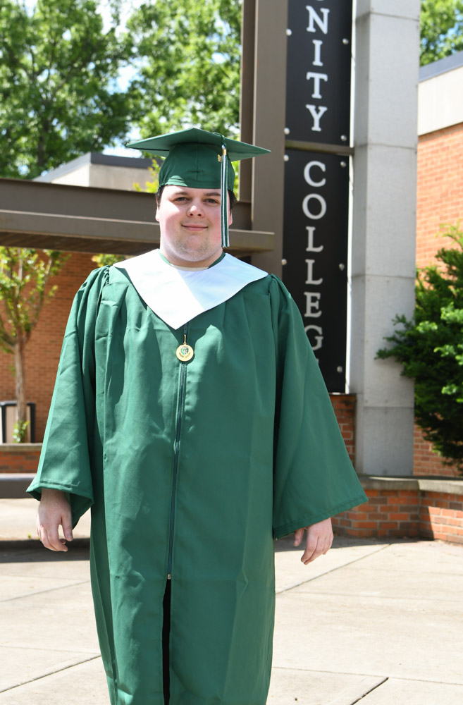 Franklin native and Tennessee Promise student Adam Jackson graduated with an Associate of Science in Teaching degree in secondary education – social studies. Next, he plans to transfer to Middle Tennessee State University to complete his bachelor’s degree and eventually become a history teacher. He hopes to one day earn his Ph.D. in order to become a college history professor. “I’d recommend Columbia State to anybody who wants to further their education or wants to go back to school,” he said. “It’s a great introduction to college without all the giant fees. It’s a wonderful campus with a kind atmosphere with caring professors who want to see you succeed. The staff is great and it’s an overall great experience to become a Columbia State Charger. My journey here has been absolutely fantastic, and I wouldn’t trade my experience for the world. Thank you to all my professors that have helped me every day.”  