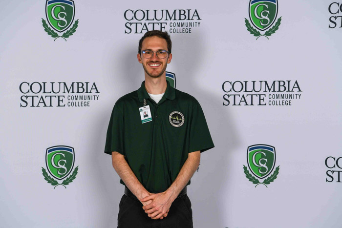 Davidson County advanced emergency medical technician graduate Thomas DeRoche.