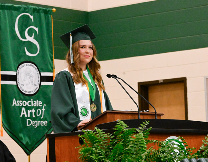 California native and Tennessee Promise student Sasha Erickson graduated Summa Cum Laude with an Associate of Science degree in computer science. During her time at Columbia State, she served as president and secretary/treasurer of the Student Government Association and is a member of the President’s Leadership Society. She is the recipient of the Mathematics Academic Discipline award, Physics Academic Discipline Award, Academic Excellence, Leadership award - Williamson Campus and the SGA Innovator award. She was also selected as one of the finalists for the Carolyn Allred/Lewis Moore Outstanding Student Award. She plans to obtain her bachelor’s degree in mechanical engineering and eventually earn her Ph.D. 
