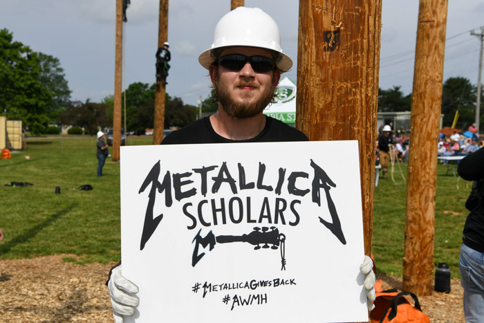 Spring 2025 Pre-Apprentice Lineworker Metallica Scholars Initiative recipient Jordan Voss from Lewisburg.