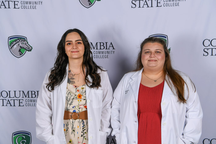 Pictured (left to right): Lawrence County graduates Alyssa Tucker and Chelsea Silvey.
