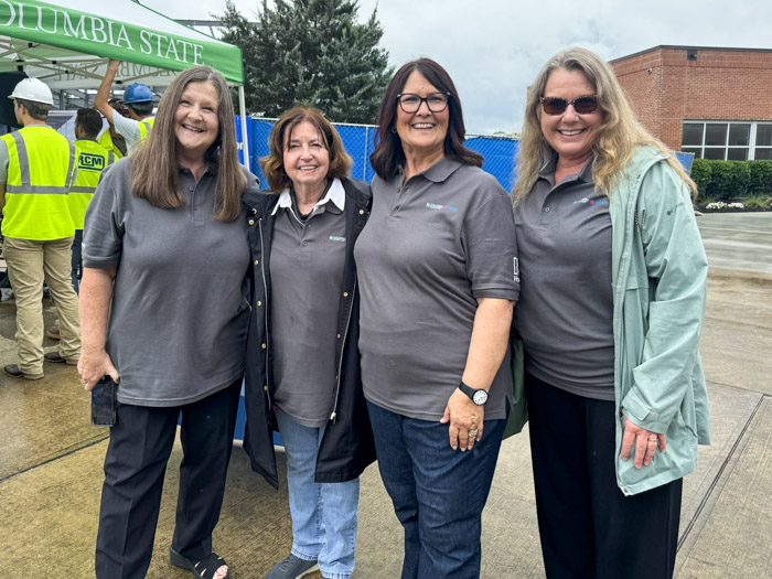 Pictured (left to right): Dr. Kelli Kea-Carroll, TCAT – Hohenwald president; Dr. Janet F. Smith, Columbia State president; Bethany Lay, Columbia State vice president for advancement and executive director of the Columbia State Foundation; and Wendy Hopper, TCAT – Pulaski vice president of instruction and operation.   