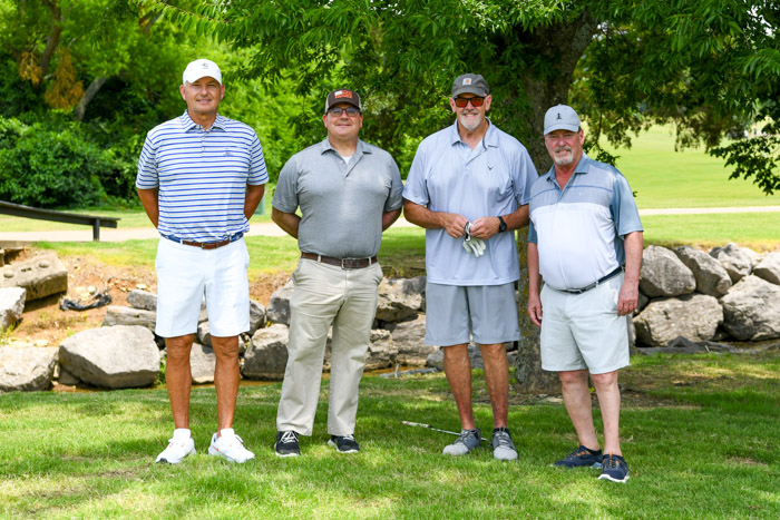 Pictured (left to right): Second flight, first place winners, Kenny Wilson, Michael Lillicrap, Mike Cothren and John Mahoney. 