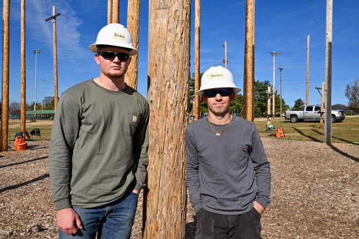 Pictured (left to right): Mark Fields Scholarship recipients Braden Fields from Lawrenceburg and Michael Perkins from Summertown.