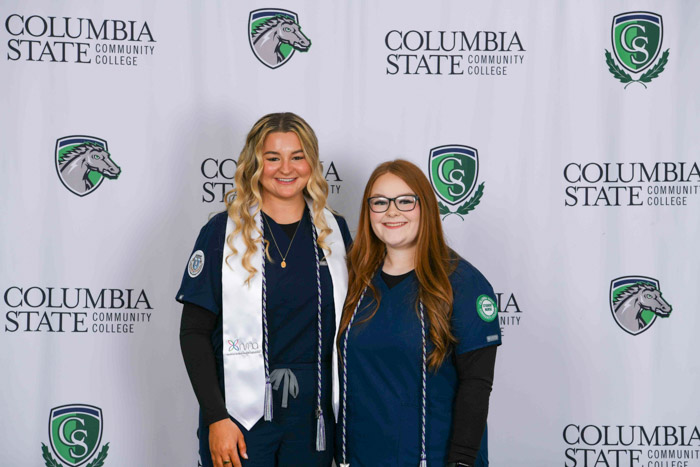Pictured (left to right): Lawrence County graduates Lucy Ballinger and Iva Boyd.