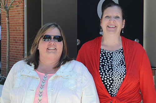 Jayne and Anne earned the 10-year service award