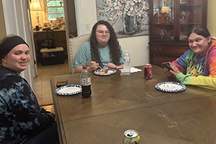Students at a table