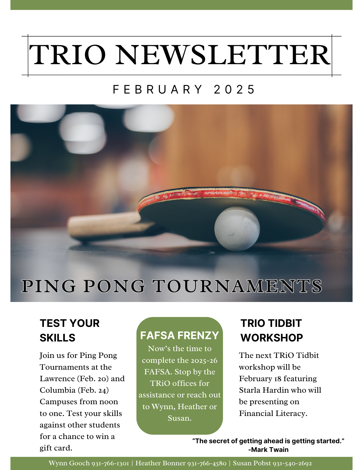 TRiO Newsletter February 2025